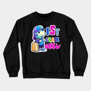 First grade Dog Crew Back to School Crewneck Sweatshirt